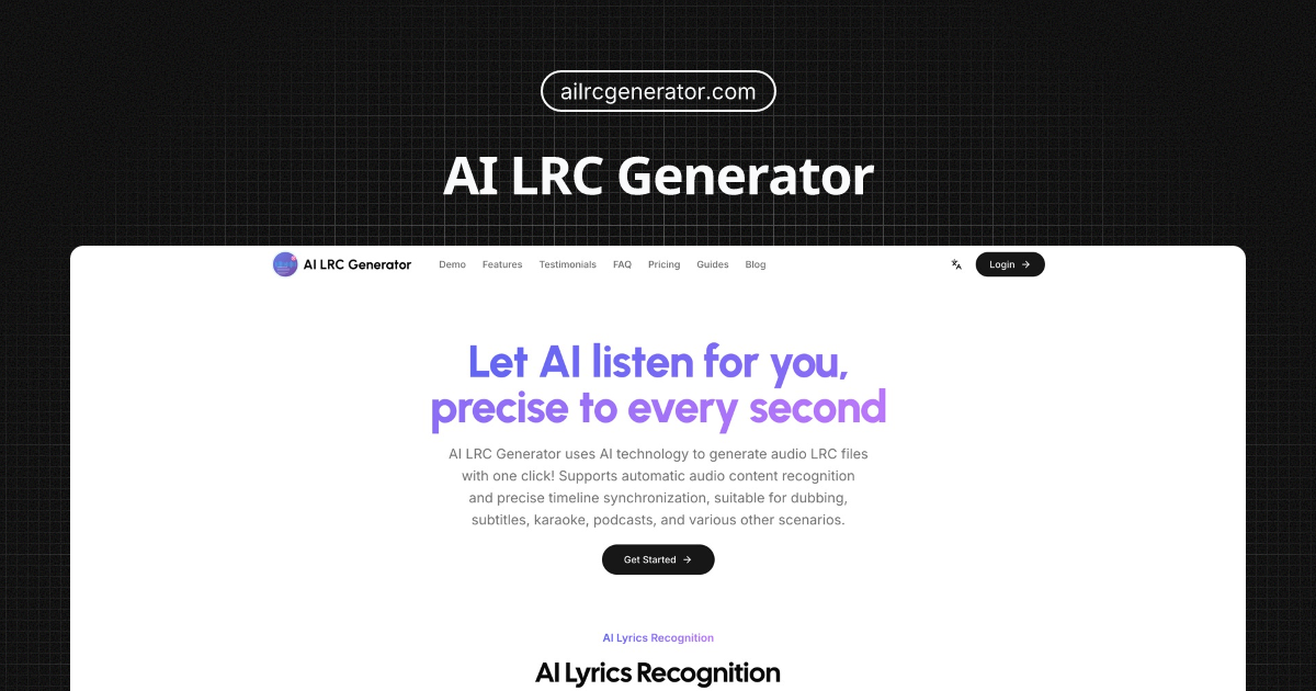 AI LRC Generator The Ultimate LRC File Lyrics File Generator AI LRC Generator The Ultimate LRC File Lyrics File Generator